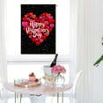 thumbnail image 4 of Happy Valentine's Day Garden Flag Double Sided Yard Banner Romantic Love Hearts House Flag for Porch Patio Lawn Farmhouse Wedding Anniversary Valentine's Day Party Decor, 11.8x17.7 Inch, 4 of 6