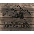 thumbnail image 2 of CAD Designs 14x12 White Modern Wood Framed Museum Art Print Titled - Mountains are Calling, 2 of 4