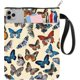 thumbnail image 1 of Funda protectora para libros Butterfly Book Sleeve, ideal para libros de bolsillo. Funda de tela lavable con cremallera y bolsillo adicional., 1 of 9