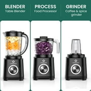 LINKChef Smoothie Blender 57oz Food Processor Combo with Powerful Chopper Grinder