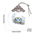 thumbnail image 2 of Colgante de cristal de Pascua Adorno plano 2D 8,5cm – Foto personalizada del nombre Regalo personalizable para relleno de cesta de Pascua, decoración para fiestas, decoración para árbol de Navidad, 2 of 4