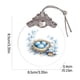 thumbnail image 2 of Uuiauoio Glass Easter Ornament 2D Flat Pendant with Bunny Egg Designs for Tree Gift Basket Filler Holiday Party Decorations Keepsake, 2 of 5
