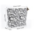 thumbnail image 2 of 1 Pc Bolsa de Cosméticos de Gato de Caricatura para Mujeres para Actividades al Aire Libre Gimnasio Gris Blanco Algodón Gris, Blanco-S, 2 of 3