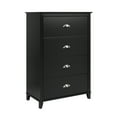 thumbnail image 6 of Prepac Yaletown Modern 4-Drawer Vertical Chest, Black, 6 of 6