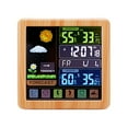 thumbnail image 1 of LEEYNEER Outdoor Thermometer  Color Display  Digital Thermometer With Clock  Calendar And Adjustable Backlight 1 Thermometer  1 Power Cord  1 Sensor Clearance, 1 of 3