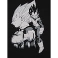 thumbnail image 7 of Dragon Ball Z Vegeta Black And White Character Art Men's Black T-shirt-Medium, 7 of 7