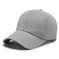 thumbnail image 1 of 1 Uds. Sombrero para el sol de verano al aire libre, gorra de béisbol informal transpirable con protección solar, gorra de béisbol para pesca, gris claro Rojo Verde, 1 of 5