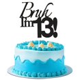 thumbnail image 1 of Cake Topper Varpotle Brush I'm 13 Black Glitter 13er Birthday, 1 of 6