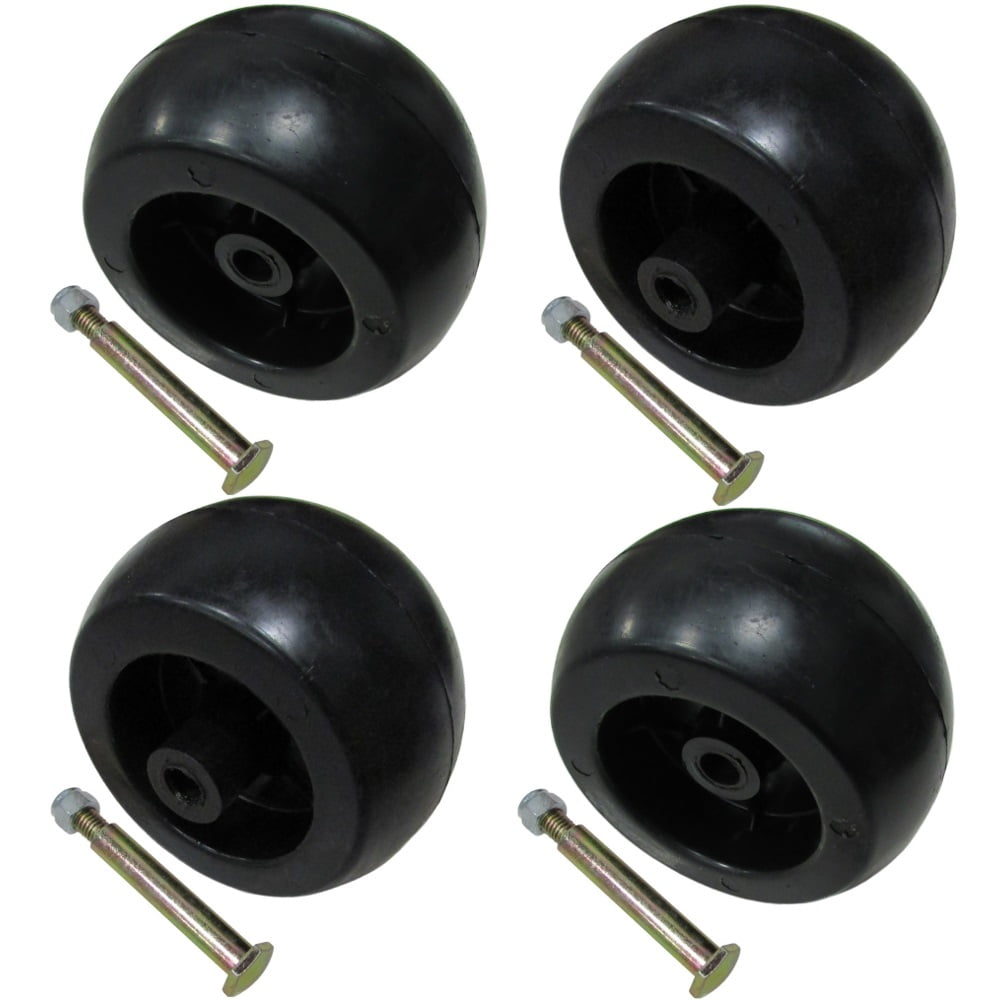4 Pack Riding Lawn Mower Deck Wheels Bolts for Craftsman 193406 174873 133957 Walmart