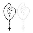 thumbnail image 5 of SPRING PARK Self-adhesive Mary Rosary Car Body Bumper Window Decorative Decals Sticker for Buses Auto Truck, 5 of 7