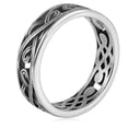 thumbnail image 4 of K-KED Stainless Steel Ring with Punk Pattern Hollowed Out Vintage Ring for Men-steel-9, 4 of 7