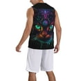 thumbnail image 2 of Sikiie Futuristic Cat Warrior Basketball Jersey Reversible Men's Mesh Athletic Sports Shirts Training Practice S-4XLXX-Large, 2 of 6