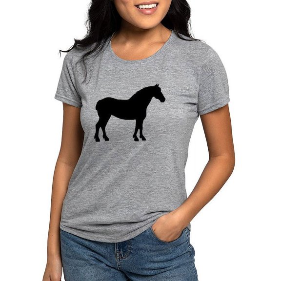 CafePress - Draft Horse Womens Tri Blend T Shirt - Womens Tri-blend T-Shirt