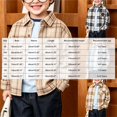 thumbnail image 3 of Gubotare Boys Flannel Toddler Boys Shirt Jacket Plaid Long Sleeve Kids Button Tops Boy Size 9-10, 3 of 8