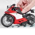 thumbnail image 4 of Motocicleta De Juguete De Plástico De aleación A Escala 1:14 Con Función De Sonido Y Luz Y Mecanismo De retroceso Para Niños., 4 of 7