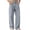 Light Blue, variant on Mens Washed Straight Leg Jeans- Zip Button Fly Relaxed Fit Wide Leg Casual Denim Pants Sky Blue Size 3XL