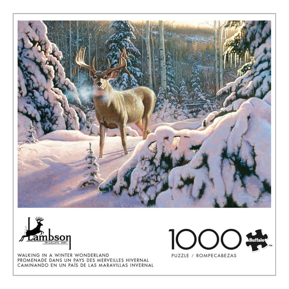 Buffalo Games Walking in a Winter Wonderland 1000-Piece Interlocking Jigsaw Puzzles for Adults Ages 14 