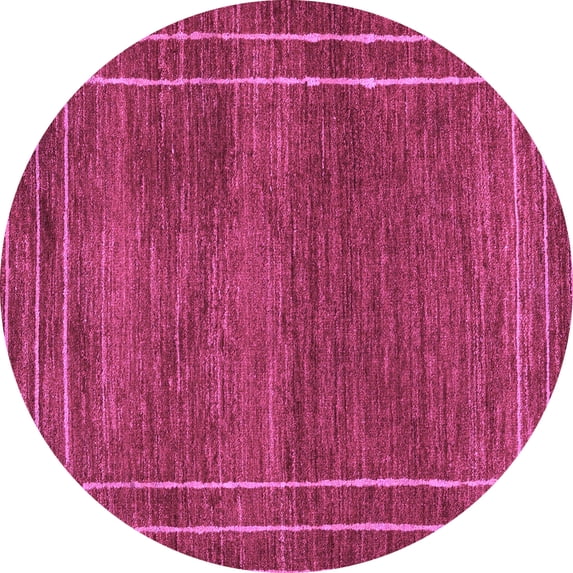Ahgly Company Indoor Round Abstract Purple Modern Area Rugs, 6' Round