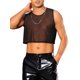 thumbnail image 5 of INSPIRAR CHIC Camisetas sin mangas para hombres, diseño transparente y ligero, chaleco de malla sin mangas XL negro, 5 of 6