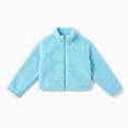 thumbnail image 6 of gbyLJF Girls Zip Up Fleece Jacket Stand Up Collar Fuzzy Outerwear Lightweight Soft Plush Winter Coat, 6 of 7