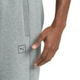 thumbnail image 4 of PUMA Men’s Fleece Jogger Pants – Midweight Athletic Sweatpants with Drawstring Waist, Ribbed Cuffs, and Side Pockets (Gray/Medium), 4 of 4