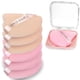 thumbnail image 1 of CUPID CARE 6 piezas de esponja de polvo triangular con 2 estuches de viaje, almohadillas de polvo para polvo facial y base, esponja de maquillaje de terciopelo para polvos sueltos, polvo corporal, her, 1 of 5