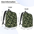 thumbnail image 4 of Balery Camouflage Shark Vintage Canvas Backpack for Men and Women - Large Capacity, Durable Travel Laptop Bag for School, Work, Hiking, and Outdoor Activities, 4 of 7