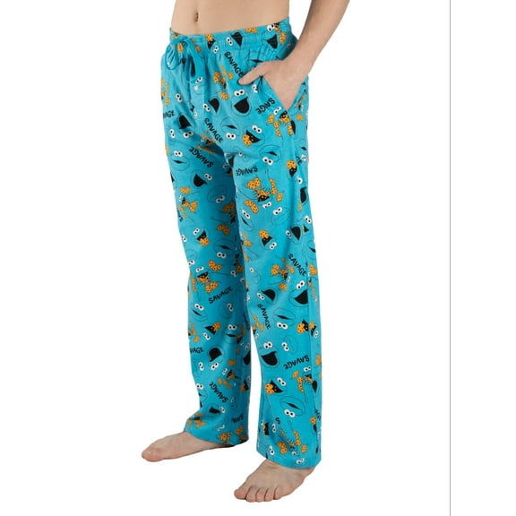 Sesame Street Cookie Monster Adult Men's Pajama Pant, Sizes S-2XL, Mens Pajamas