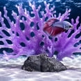 thumbnail image 5 of Aquarium Coral Branch Decor - Soft Plastic Artificial Sea Branch, Handmade Reef Ornament, Stable Base, Safe For Fish, Saltwater Tank Decoration, 5 of 7