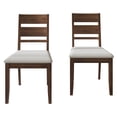 thumbnail image 4 of Castle Place Vintage Style Wooden Dining Chair, Set of 2, Brown, 4 of 8