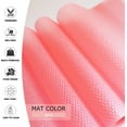 thumbnail image 3 of GoXteam 8 Pcs Refrigerator Liners, Refrigerator Mats Washable and cuttable for Refrigerator Glass Shelves, Cabinets and Drawer Cover mats Kitchen Gadgets Accessories Organization, Translucent Pink, 3 of 7
