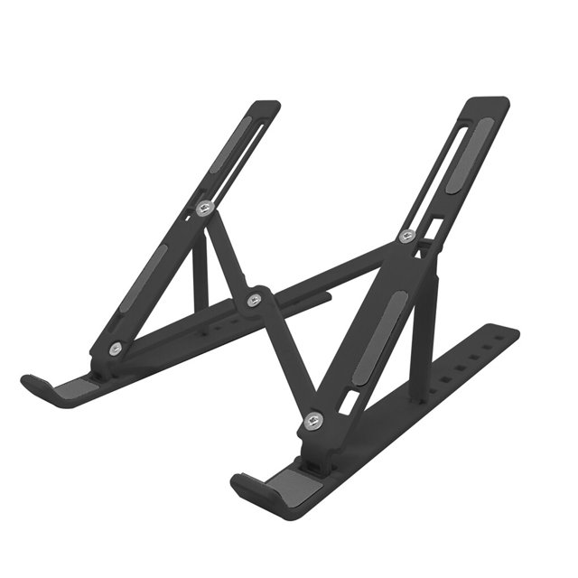 thinson Laptop Stand Adjustable Plastic Laptop Holder Portable Folding Notebook Computer Stand Black