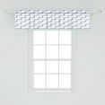 thumbnail image 2 of Ambesonne Airplane Window Valance, Aircraft Pattern Travel, 54" X 12", Violet Blue and White, 2 of 3