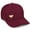 Burgundy, variant on Daxton Premium Mid Profile Hat Semi Curved Visor Cap Bee Happy Metal Emblem, Burgundy Hat