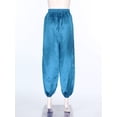 thumbnail image 4 of TSSOE Womens Belly Dance Pants Satin Harem Pants Loose Solid Color Yoga Pants Indian Arabic Harem Trousers Sky Blue XXL, 4 of 7