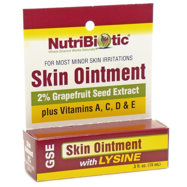 Nutribiotic GSE Skin Ointment 2 with Lysine 0.5 fl. oz.