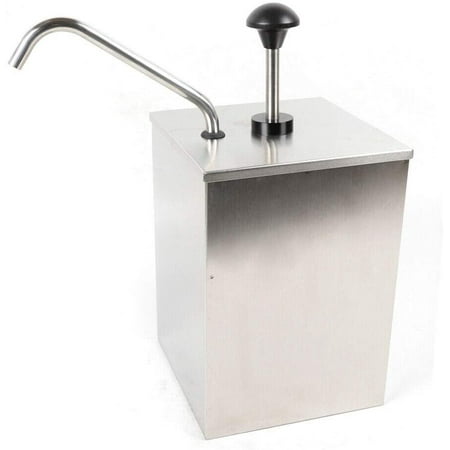 

MONIPA 4L Single Bucket Stainless Steel Sauce Dispenser Condiment Dispensing Pump Station for Ketchup Salad Jam Sauce