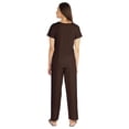 thumbnail image 4 of Inkmeso Ensemble de Nuit 2 Pcs pour Femmes Manches Courtes Haut & Pyjama en Coton Doux, 4 of 7