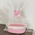thumbnail image 7 of Linnome Woven Storage Basket with Handles Decorative Gift Basket Adorned Ribbons and Bags for Presents, 7 of 7
