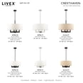 thumbnail image 6 of Livex Lighting - Cresthaven - 4 Light Chandelier in Contemporary Style - 24, 6 of 12