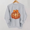 thumbnail image 3 of Kezqiaxn Crew Neck Sweatshirts Women Thanksgiving Pumpkin Long Sleeve Fall Casual Pullover Tops Sweatshirt for Women, 3 of 7