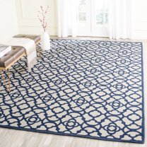 SAFAVIEH Cedar Brook Deandre Trellis Area Rug, Ivory/Navy, 8' x 10'