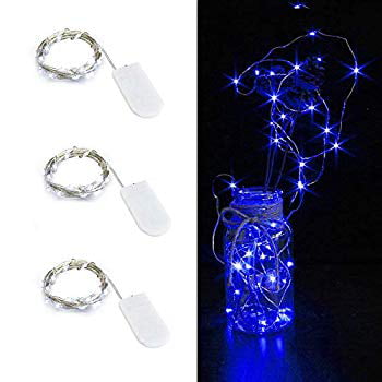 1M 10 LED Battery Operated Micro Copper Silver Wire LED Fairy Lights Xmas Party 