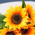 thumbnail image 1 of Baohd Artificial Sunflower Bundle Simulation Floral Decor Wedding Party Bridal artificial Flower Bouquet, 1 of 8