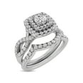 thumbnail image 3 of 14KT White Gold 1Ct.Tw. Diamond keyani Bridal Ring, 3 of 4