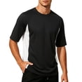 thumbnail image 2 of JOANKDMI Workout Athletic Shirts for Men Short Sleeve Quick Dry Gym T-Shirts Moisture Wicking Color Block Training Tops Crewneck Activewear for Running Fitness Exercise, M-5XL, 2 of 9