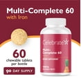 thumbnail image 2 of Celebrate Vitamins Multi-Complete 60 Bariatric Multivitamin with Iron Chewables, 60 mg of Iron, Tropical, 180 count, 2 of 8