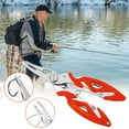 thumbnail image 3 of Multi-Function Angler Pliers - Fishing Scissors, PE Line Cutter, Hook Remover, Fish Gripper Tool, Stainless Steel Durable Fishing Accessory, 3 of 7