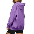 thumbnail image 4 of Vedolay T Shirts Hoodies for Women 2023 Oversized Hoodies Casual Pullover Fall Fashion 2023 Sweatshirts,Purple XXL, 4 of 5
