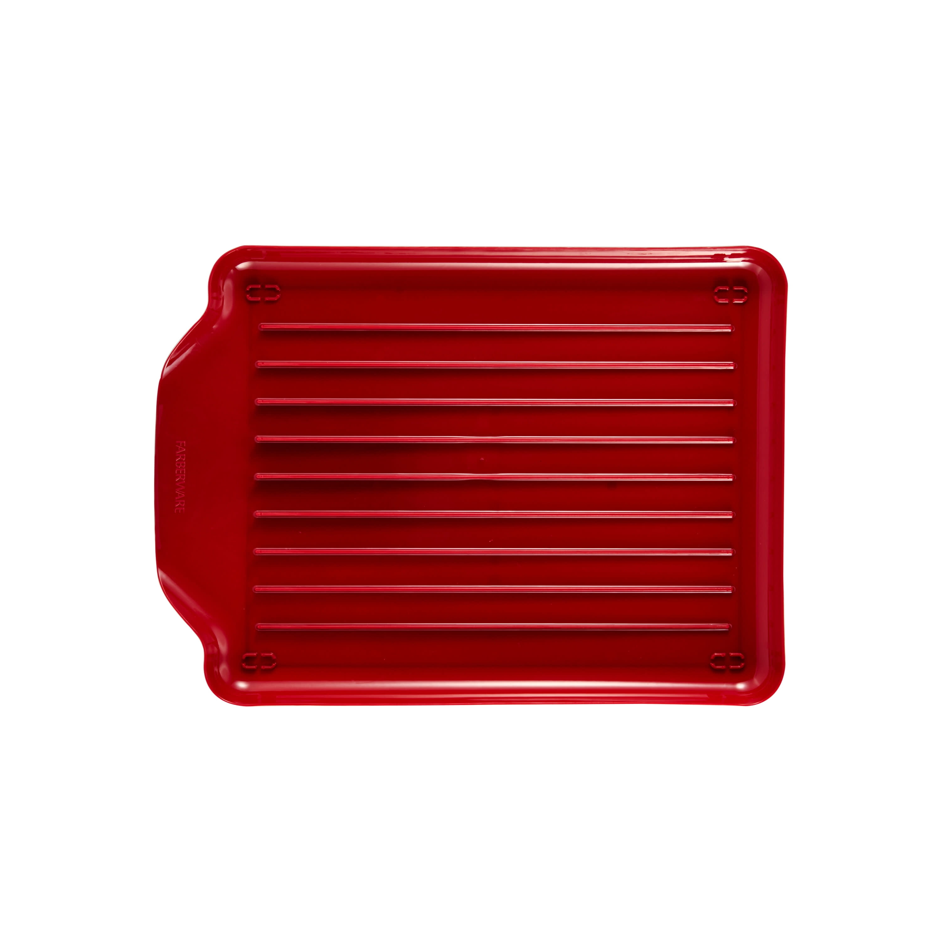 Farberware 3-Piece Dish Rack Set, Red & Reviews